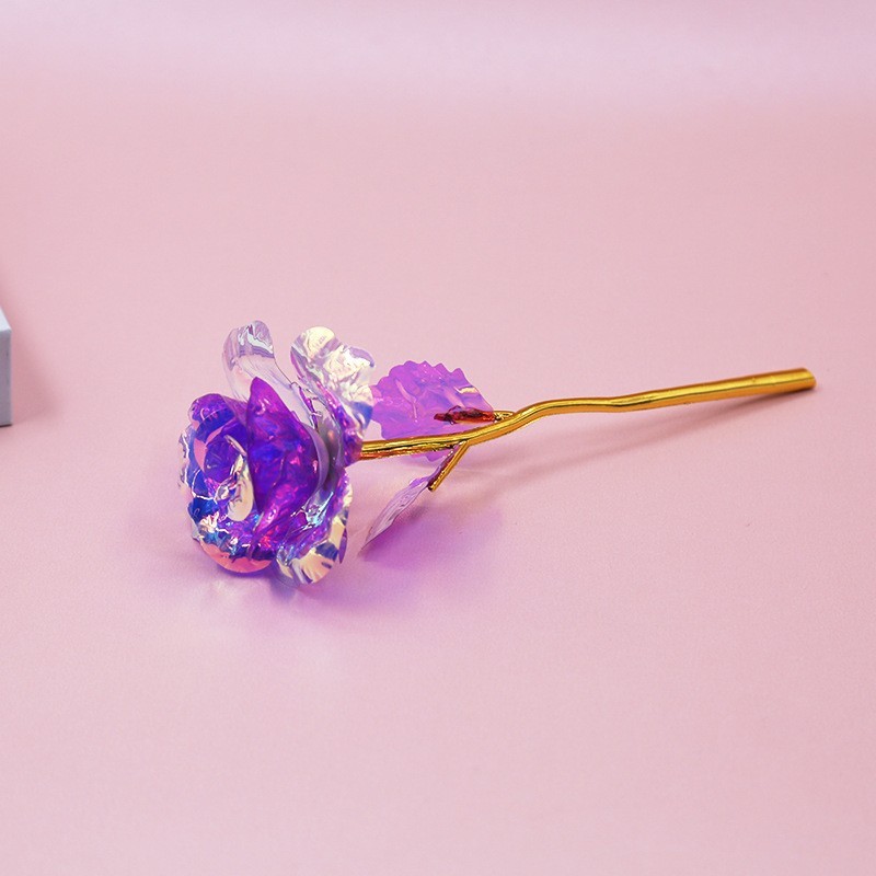 colorful Pink Gold Rose Light Purple) 25*8cm