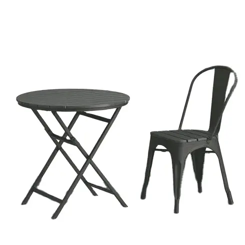 하이 퀄리티 북유럽 현대 산업 스타일 접이식 테이블 야외 가구 커피 테이블과 의자 세트 좋은 품질