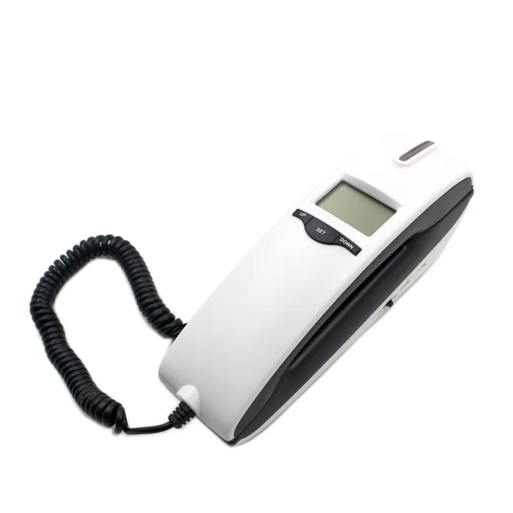 Mini Desk Caller ID Slimline telefono a parete per telefono fisso