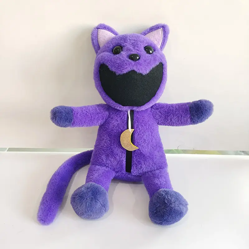 Brinquedo de pelúcia para crianças, brinquedo macio e fofo de urso e coelho, gato e aminal, desenho animado, criaturas sorridentes, presente de aniversário