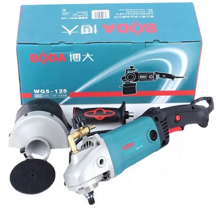 WG5-125 1200W industrial water mill polishing machine artificial stone marble terrazzo wet stone cutter angle grinder