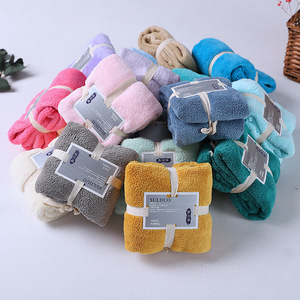 Sıcak satış banyo el havlusu. Ince fiber. Çok renkli mercan polar. Yumuşak ve emici havlu. - Product Image 2