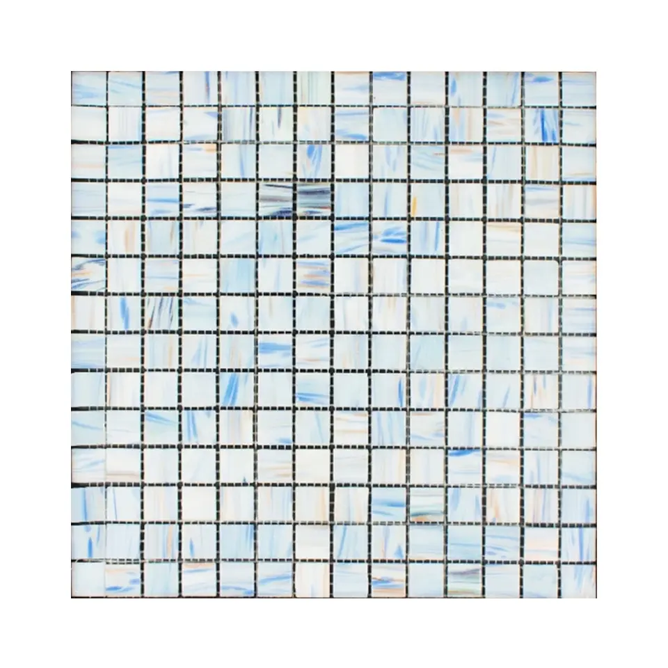 Azulejos de decoração para parede, piscinas de vidro branco, cores azul-laranja, mosaico, natação, banheiro