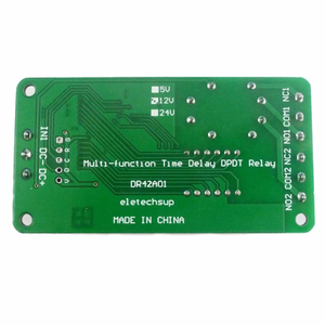 DR42A01 relè di temporizzazione a doppio canale 12V Display digitale DPDT0.1-9999 multifunzione Timer di ritardo relè interruttore di controllo del tempo relè - Product Image 4