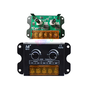 2CH * 15A PWM Dual color COB led strip controller 5V 12V 24V CCT manopola dimmer continuo single color light tape dimmer switch Iron - Product Image 4