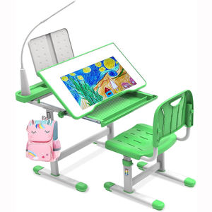 Functional Study Desk Pink Height Adjustable <strong>Best</strong> Selling <strong>Kids</strong> Writing Study <strong>Table</strong> Desk and Chair Set for <strong>Kid</strong> Children - Product Image 1