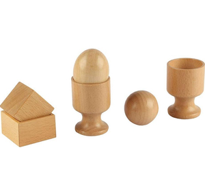 Montessori nesne küp kutusu uydurma egzersiz topu ahşap yumurta ve fincan halka çıngırak oyuncaklar bebek temel yaşam becerileri uygulama oyuncak