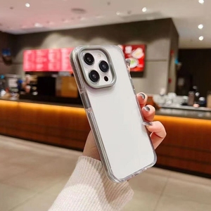 Temizle arka renkli yan TPU TPE PC 3-in-1 cep telefonu kılıfları ve iPhone 15 Pro Max 14 Pro Max 13 12 11 için kapakları - Product Image 2