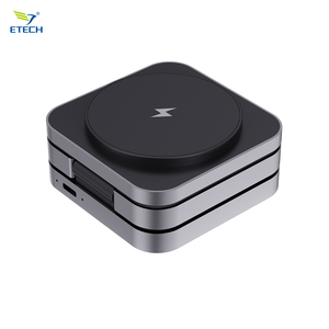 Универсальная Складная Беспроводная зарядная док-станция с магнитным выравниванием Qi2 для наушников и цифровой камеры - Product Image 2