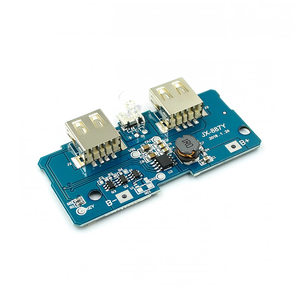 5V 2Aパワーバンク充電器モジュール充電回路基板ステップアップ電源モジュール2AデュアルUSB出力1A入力... - Product Image 1