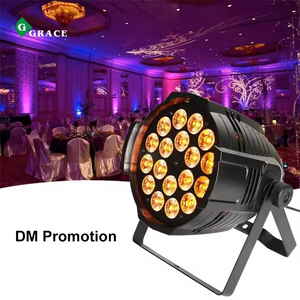 Igracelite Professional Stage Lighting RGBWAUv 6in1 <strong>Led</strong> Par Can 18pcs <strong>Led</strong> Par Light - Product Image 4