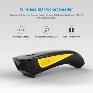 Escáner de imagen QR 2D portátil NETUM PDF417 código de matriz de datos para iPad, iPhone, Android, tabletas o computadora PC C750 - Product Image 2
