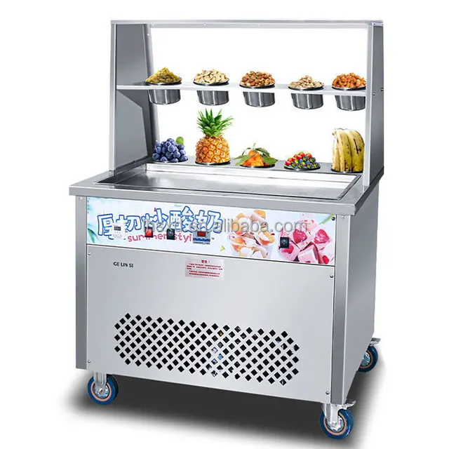 Máquina automática para hacer helados, máquina comercial para freír