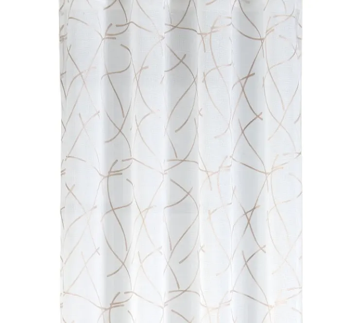 Tela de fondo natural para decoración del hogar, tela de cortina bordada de color beige, a buen precio