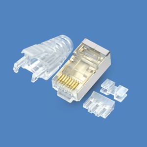 Hochwertiger, abgeschirmter, unge schirmter RJ45-Stecker UTP FTP vergoldeter modularer 3U 50U-Stecker CAT5E CAT6A CAT8 - Product Image 5