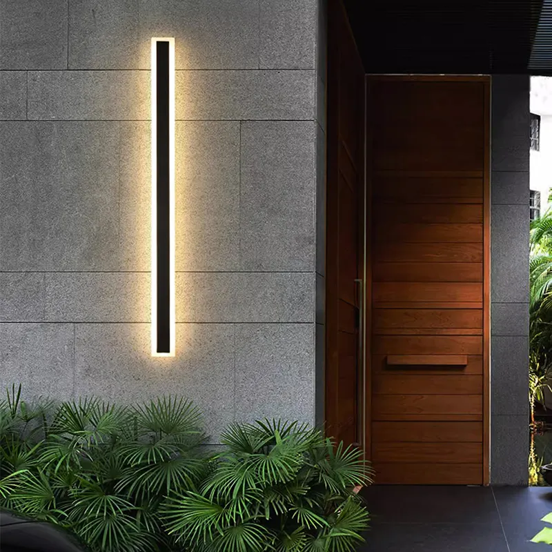 150CM moderno LED impermeabile striscia lineare lampada da parete esterna per interni a parete illuminazione lunga luce per giardino portico lanterna