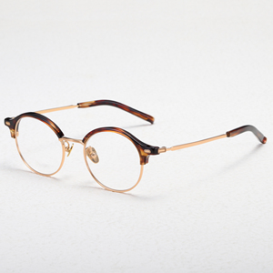 Fighroad luxury retro titanio con struttura ottica <span class=keywords><strong>computer</strong></span> anti luce blu occhiali da donna uomo occhiali da vista design occhiali da vista