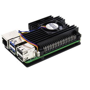 <strong>Raspberry</strong> <strong>Pi</strong> 5 Armor <strong>Case</strong> Metal Shell Aluminum Alloy with PWM Cooling Fan Protective Shell for <strong>Raspberry</strong> <strong>Pi</strong> 5 - Product Image 4
