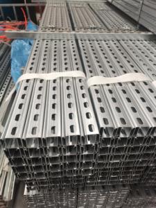 Soğuk rulo şekillendirilmiş galvanizli C kanal çelik u-şekil desen sınıfı ASTM/ASIS standart delikli yapı - Product Image 4