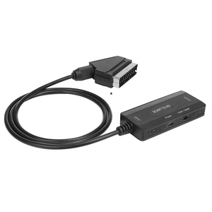 Convertidor SCART a con interruptor HD 720P 1080P Adaptador de audio y video para HDTV Incluye cable y Scart in Out" - Product Image 1