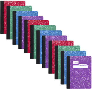 Birincil kompozisyon defteri geniş çizgili komple kitap kaplı kağıt yazma çalışma kitabı noktalı mavi mermer defter - Product Image 2