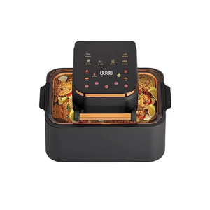 1350W 8L多功能翻盖卤素烤箱6合1空气油炸锅家用和房车用电塑料炊具 - Product Image 1