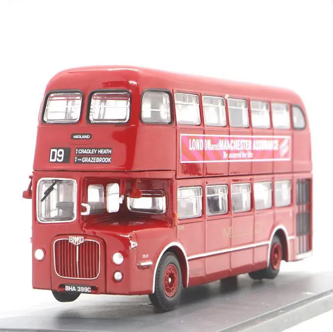 Diecast brinquedos infantis veículos fabricante 1/18 London double-decker bus modelo para o presente