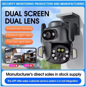 Q821 WIFI PTZ <strong>Camera</strong> 4MP Dual Screen Dual Lens Smart Home AI Body Automatic Tracking CCTV Waterproof <strong>Camera</strong> - Product Image 6