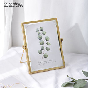 Metal Photo <strong>Frame</strong> Collection Simple Metal Geometric Picture <strong>Frame</strong> With Glass Cover Gold Metal Floating Picture <strong>Frame</strong> - Product Image 2