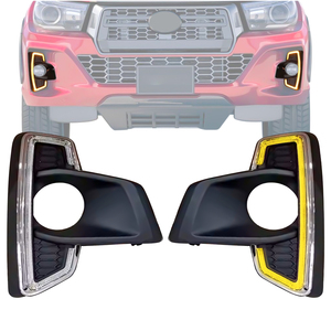 トヨタハイラックスロッコ2018-2020用ウインカー<span class=keywords><strong>LED</strong></span>フォグランプデイタイムランニングライト<span class=keywords><strong>drl</strong></span>