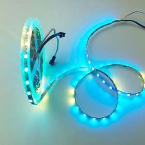WS2812 WS2811 DC5V DC12V แถบไฟอัจฉริยะ SMD5050รูปตัวเอสไฟซิกแซก RGB DMX LED สำหรับป้าย - Product Image 4