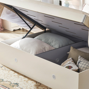 120613 Quanu Bedroom Home Furniture American Style Wood <strong>Box</strong> <strong>Bed</strong> Design - Product Image 4