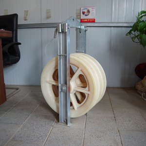 Transmission Line <strong>Stringing</strong> Tools 3 Wheel Nylon <strong>Stringing</strong> Pulley <strong>Block</strong> - Product Image 3