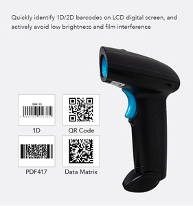 Escáner de código de barras para uso comercial, escáner de código de barras con cable USB de paso verde 2d qr - Product Image 4
