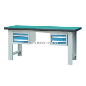 Industrial Woodworking <strong>Workbench</strong> with Drawers for Convenient Organization