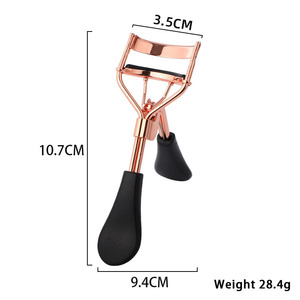 Basso MOQ OEM ODM occhio arricciacapelli produttore personalizzato nero ampio ciglia piegaciglia viola pettine in Silicone di plastica con spazzola a pettine - Product Image 3