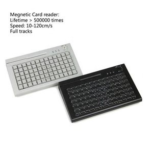 Venta al por menor Flexible Usb Pos caja registradora Teclado programable con lector de tarjeta inteligente - Product Image 6