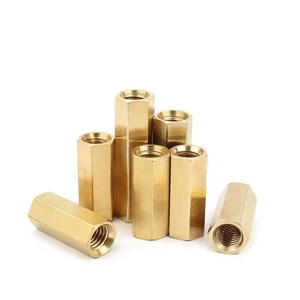 OEM ODM Customized Double Pass Brass Long Threaded Hex <strong>Coupling</strong> Nut M2 <strong>M3</strong> M4 M5 Copper Hexagonal Standoff Spacer Nuts - Product Image 5
