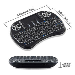 Miniteclado inalámbrico i8 retroiluminado, 3 colores, 2,4 ghz, inglés, ruso, Air Mouse con Touchpad, Control remoto, Android, decodificador - Product Image 6