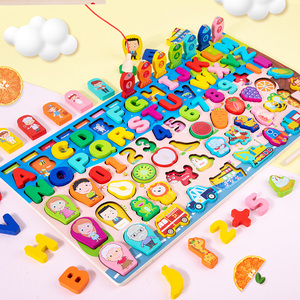 子供木製モンテッソーリそろばんデジタル形状に一致する数字を数えることを学ぶ早期教育数学を教える - Product Image 3