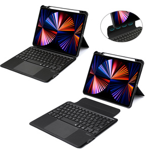 2022 New Updated Customized Shockproof Detached Magic Wireless Touchpad <strong>Keyboard</strong> Leather Case for iPad 10.2 10.5 10.9 11 Inch - Product Image 1