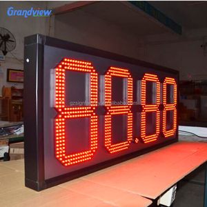 Segno del prezzo del carburante stazione di benzina grande 7 segmento pannello esterno Led Display dei prezzi del Gas - Product Image 4