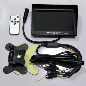 4CH 7 pulgadas AHD Car LCD Display Monitor de pantalla dividida Monitoreo DE SEGURIDAD Grabadora de conducción DVR con 4PCS Cámara de coche para autobús Camión - Product Image 4