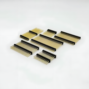 Uzun Pin başlık tek çift sıra özel 16P 14P 26P düz DIP 90 derece yuvarlak Pin başlıkları - Product Image 4