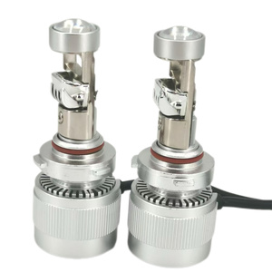 A81 Bi Lens LED far H4 H7 80W araba aydınlatma sistemi balık gözü Lens için uyumlu Audi A3 A7 6000K renk - Product Image 5
