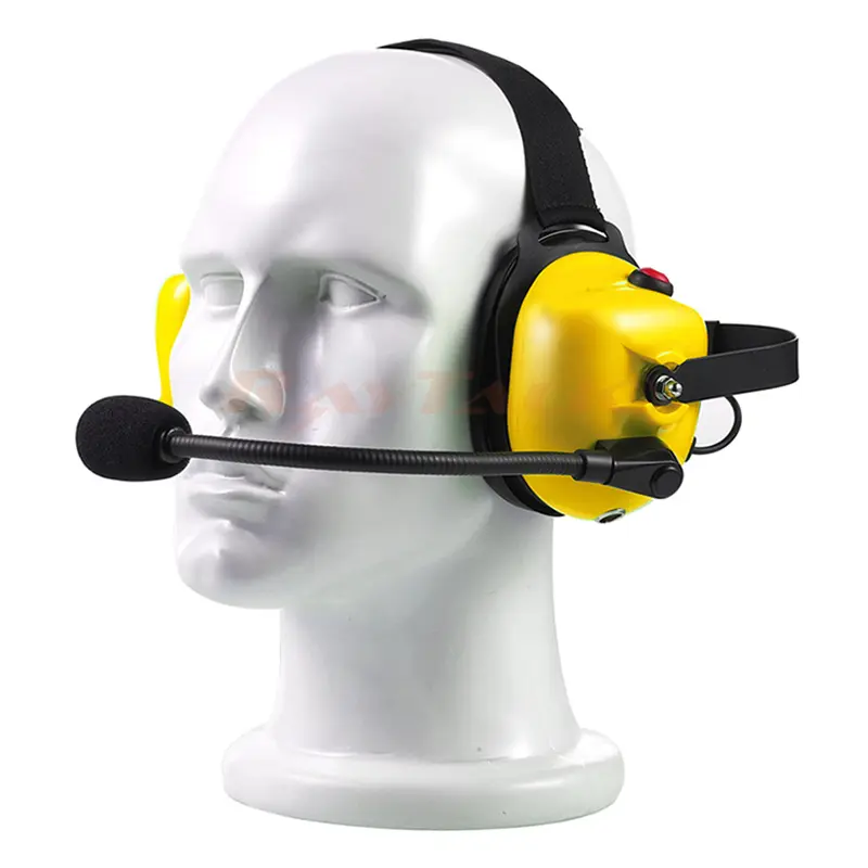 Noise Cancelling heavy duty headphones headset for Sepura STP9000 walkie talkie radio