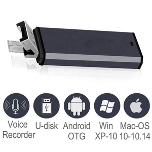 USB personalizzato e Micro USB 2 in 1 registratore Audio digitale 8GB Mac compatibile Android OTG piccola registrazione USB Dictaphone