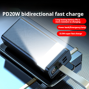 Neues Design PD 22,5 W schnelles Aufladen 30000 mah hohe Kapazität Powerbank mit dem LED-<span class=keywords><strong>Display</strong></span> Licht zeigt guten Preis