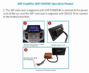 Mini procesador de sonido digital para coche de alta potencia subwoofer amplificador de audio DSP para radio de coche Android y reproductor ISO MP5 - Product Image 3