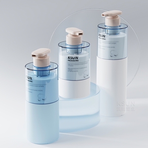 บรรจุภัณฑ์เครื่องสำอาง ขวดพลาสติก <span class=keywords><strong>HDPE</strong></span> ขนาด 300 มล. พร้อมหัวปั๊ม ขวดปั๊มโลชั่นพลาสติกขนาด 500 มล. 700 มล. พร้อมฝาปิด - Product Image 4